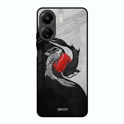 Japanese Art Redmi 13C Glass Back Cover Online
