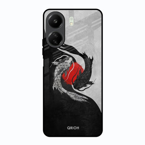 Japanese Art Redmi 13C Glass Back Cover Online