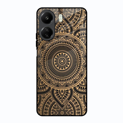 Luxury Mandala Redmi 13C Glass Back Cover Online