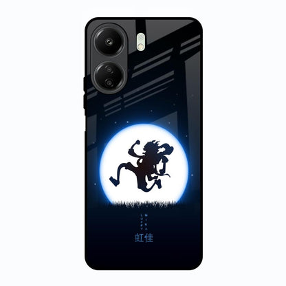Luffy Nika Redmi 13C Glass Back Cover Online