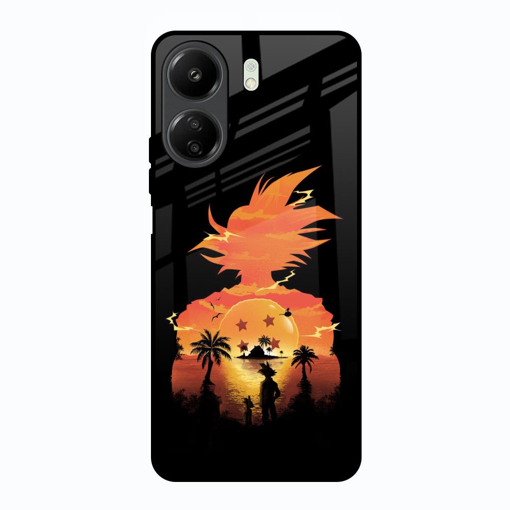 Japanese Paradise Redmi 13C Glass Back Cover Online