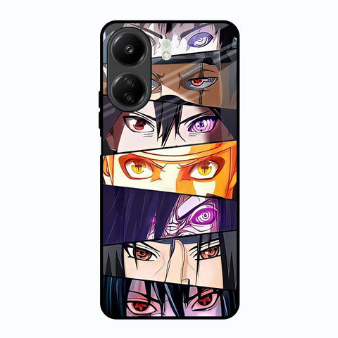 Anime Eyes Redmi 13C Glass Back Cover Online