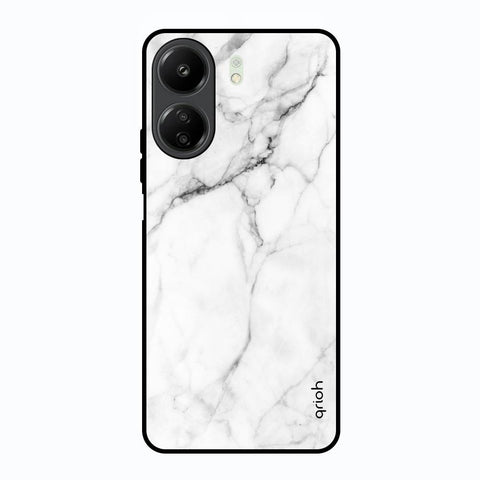 Modern White Marble Redmi 13C Glass Back Cover Online