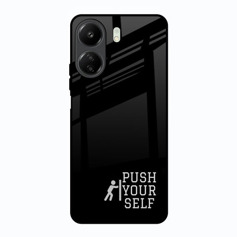 Push Your Self Redmi 13C Glass Back Cover Online