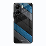 Multicolor Wooden Effect Redmi 13C Glass Back Cover Online