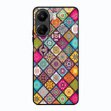 Multicolor Mandala Redmi 13C Glass Back Cover Online