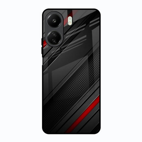 Modern Abstract Redmi 13C Glass Back Cover Online