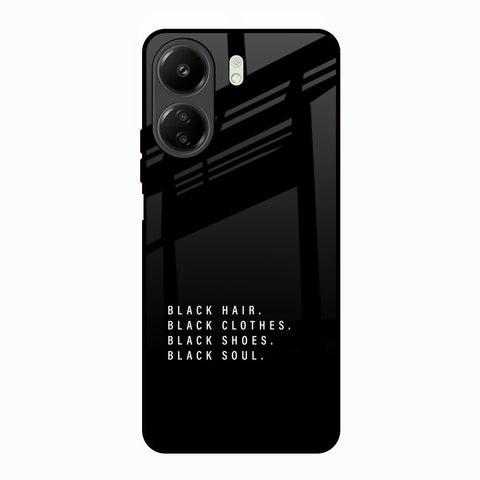 Black Soul Redmi 13C Glass Back Cover Online