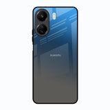 Blue Grey Ombre Redmi 13C Glass Back Cover Online