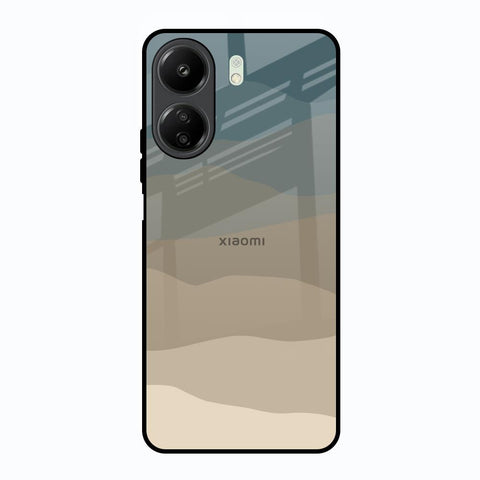 Abstract Mountain Pattern Redmi 13C Glass Back Cover Online