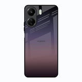 Grey Ombre Redmi 13C Glass Back Cover Online