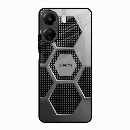 Hexagon Style Redmi 13C Glass Back Cover Online
