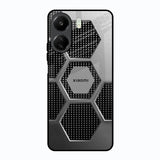 Hexagon Style Redmi 13C Glass Back Cover Online