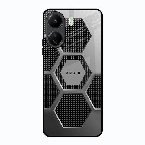 Hexagon Style Redmi 13C Glass Back Cover Online