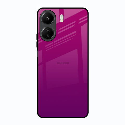 Magenta Gradient Redmi 13C Glass Back Cover Online
