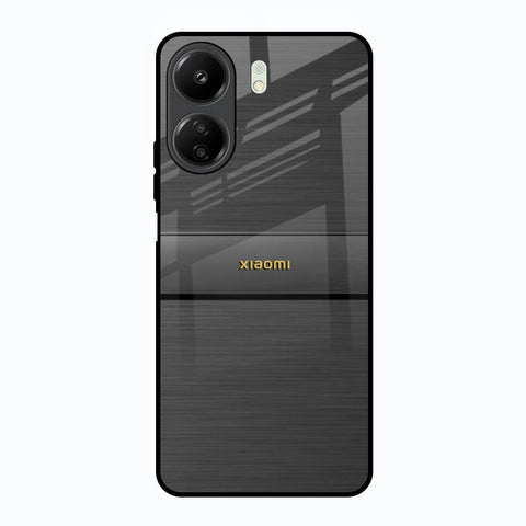 Grey Metallic Glass Redmi 13C Glass Back Cover Online