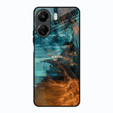 Golden Splash Redmi 13C Glass Back Cover Online