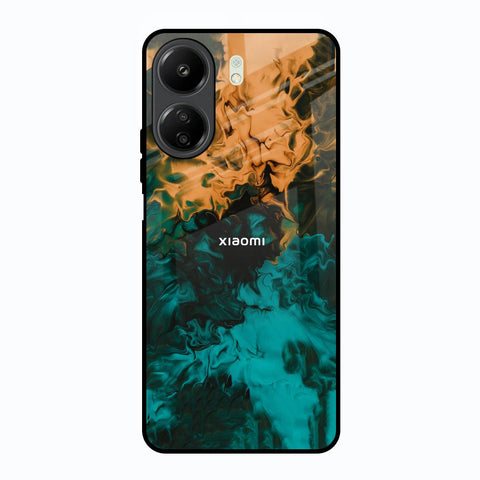 Watercolor Wave Redmi 13C Glass Back Cover Online