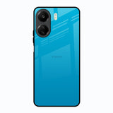 Blue Aqua Redmi 13C Glass Back Cover Online