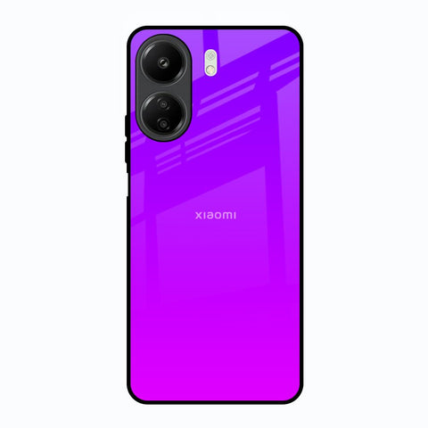 Purple Pink Redmi 13C Glass Back Cover Online