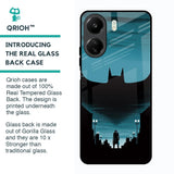 Cyan Bat Glass Case for Redmi 13C