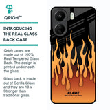 Fire Flame Glass Case for Redmi 13C