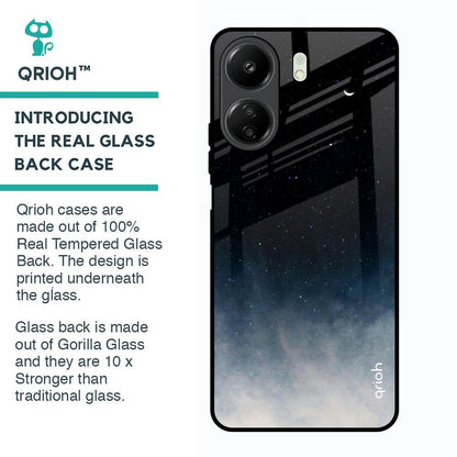 Black Aura Glass Case for Redmi 13C