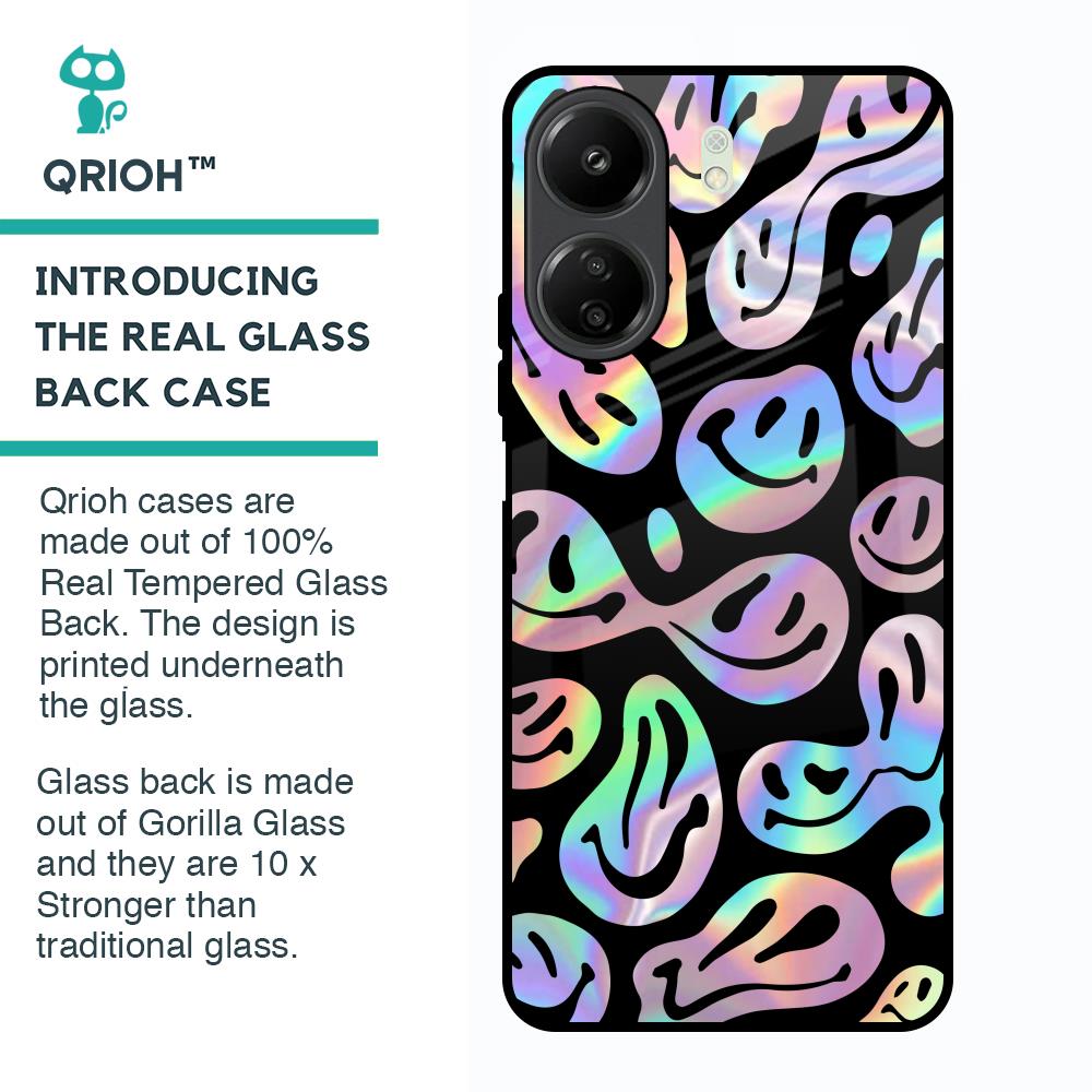 Acid Smile Glass Case for Redmi 13C