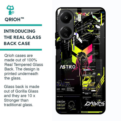 Astro Glitch Glass Case for Redmi 13C
