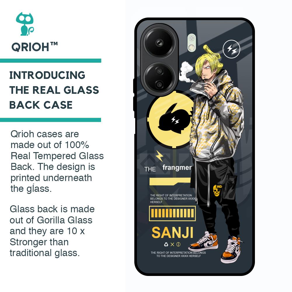 Cool Sanji Glass Case for Redmi 13C