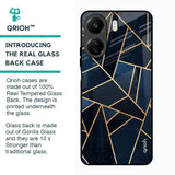 Abstract Tiles Glass Case for Redmi 13C