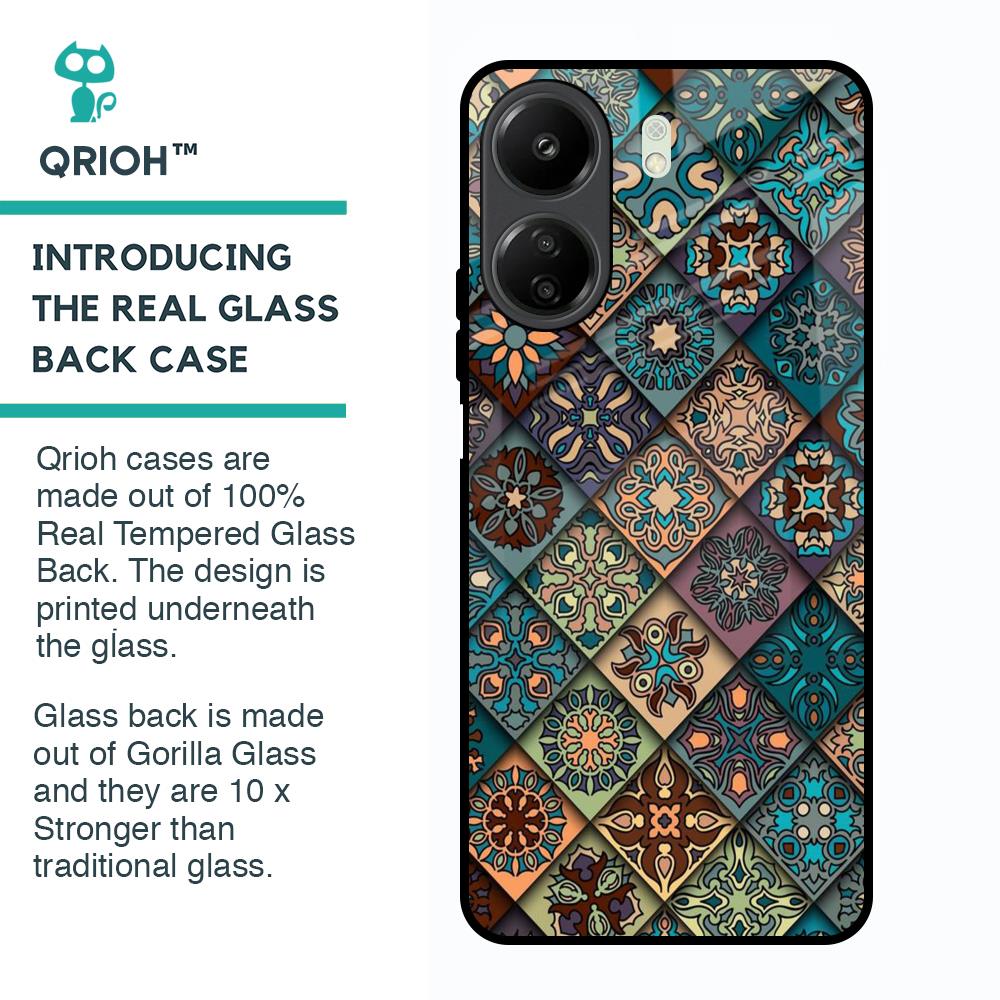 Retro Art Glass Case for Redmi 13C
