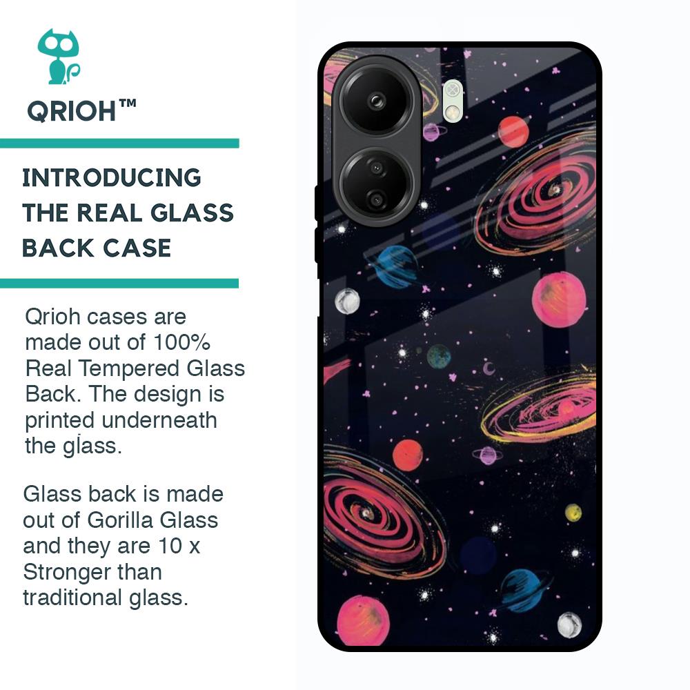 Galaxy In Dream Glass Case For Redmi 13C