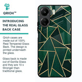 Abstract Green Glass Case For Redmi 13C