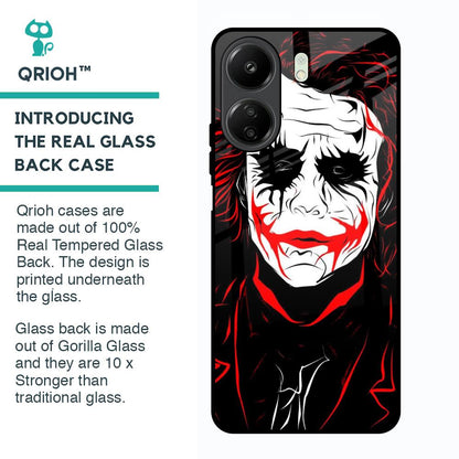 Life In Dark Glass Case For Redmi 13C