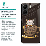 Tea With Kitty Glass Case For Redmi 13C