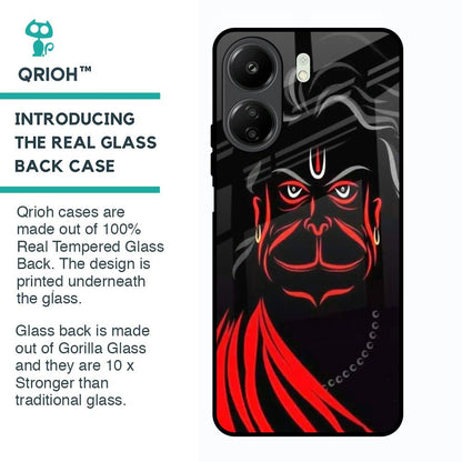 Lord Hanuman Glass Case For Redmi 13C