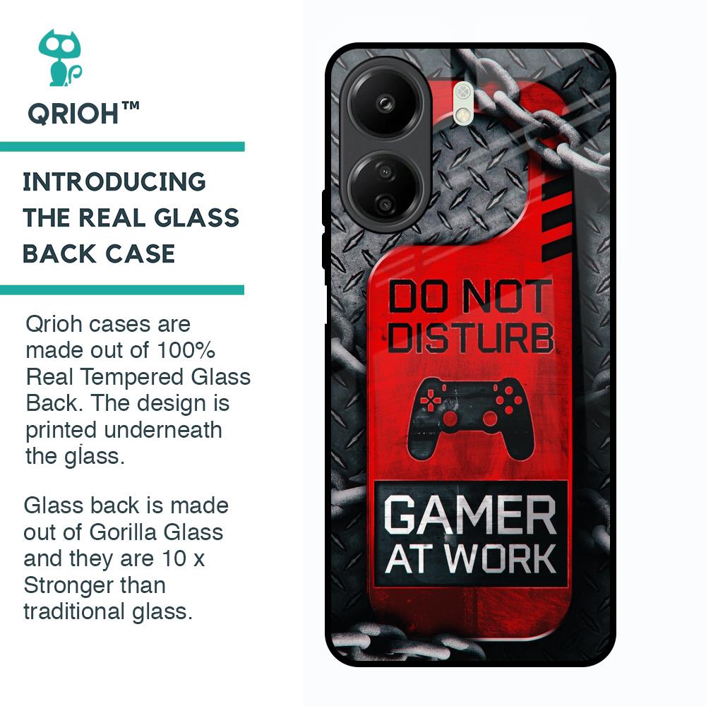 Do No Disturb Glass Case For Redmi 13C