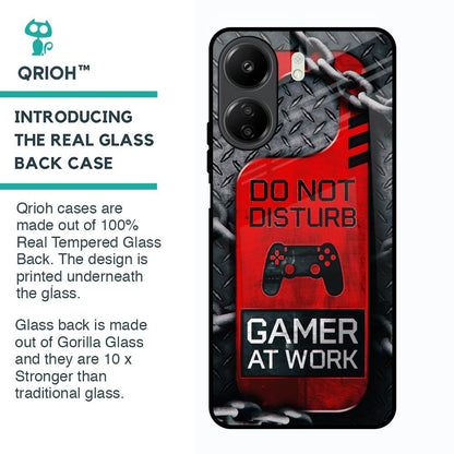 Do No Disturb Glass Case For Redmi 13C