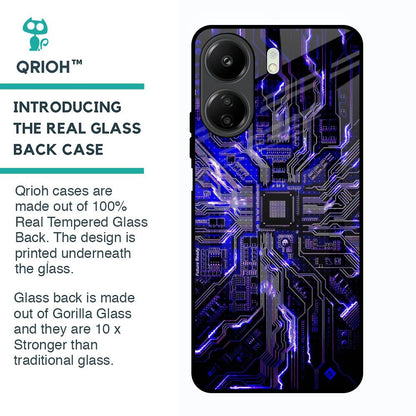 Techno Color Pattern Glass Case For Redmi 13C