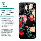 Floral Bunch Glass Case For Redmi 13C