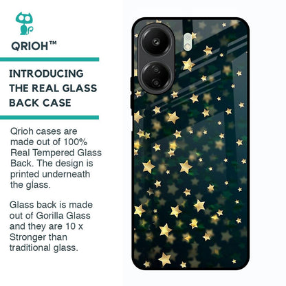 Dazzling Stars Glass Case For Redmi 13C