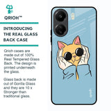 Adorable Cute Kitty Glass Case For Redmi 13C