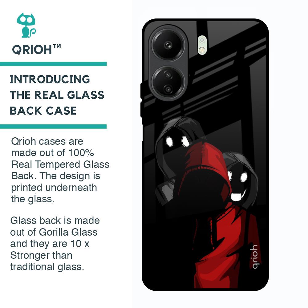 Shadow Character Glass Case for Redmi 13C