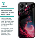 Moon Wolf Glass Case for Redmi 13C