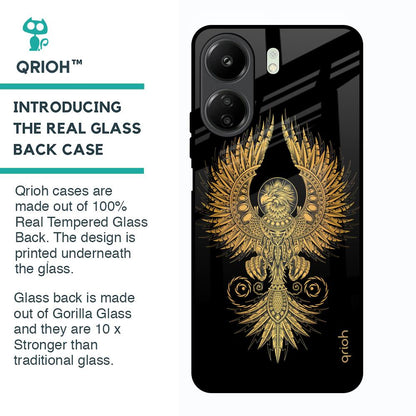 Mythical Phoenix Art Glass Case for Redmi 13C