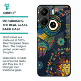 Owl Art Glass Case for Redmi 13C