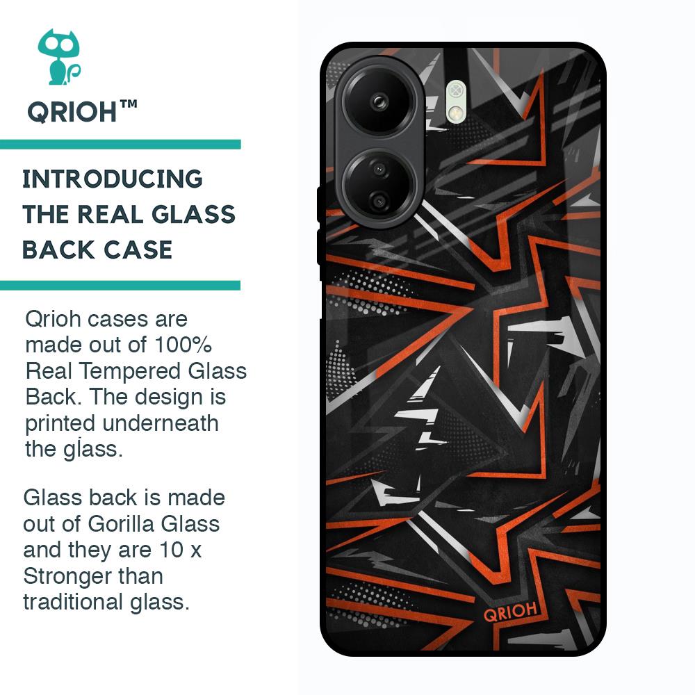 Vector Art Glass Case for Redmi 13C