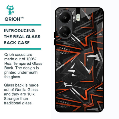 Vector Art Glass Case for Redmi 13C
