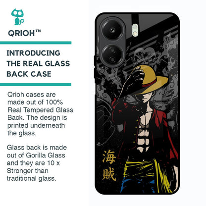 Dark Luffy Glass Case for Redmi 13C